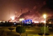 حرائق واسعة النطاق فی منشآت أرامکو السعودیة