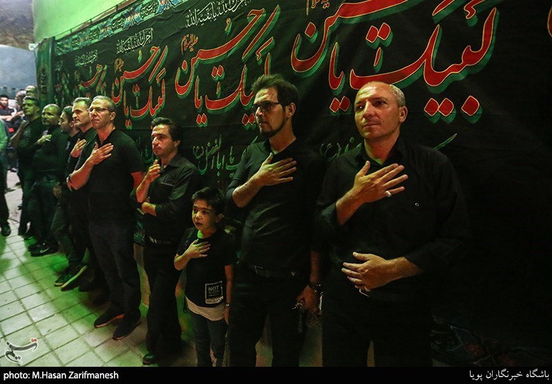 دسته عزاداری هیات چهارده معصوم  به مناسبت هفتم شهادت امام حسین(ع)
