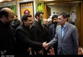 پرویز فتاح رئیس بنیاد مستضعفان در مراسم ترحیم اسدالله عسگراولادی
