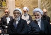 مصطفی پورمحمدی در مراسم ترحیم اسدالله عسگراولادی