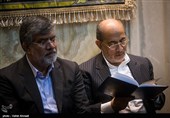 محسن رفیقدوست در مراسم ترحیم اسدالله عسگراولادی