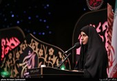 شعرخوانی سیده فرشته حسینی در شب شعر و مرثیه خوانی بر آستان اشک