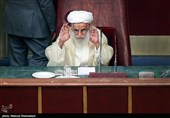 آیت الله احمد جنتی رئیس مجلس خبرگان رهبری  در هفتمین اجلاسیه دوره پنجم مجلس خبرگان رهبری