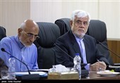 محمدرضا عارف و سیدمصطفی میرسلیم در جلسه مجمع تشخیص مصلحت نظام 