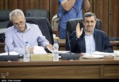  محمود احمدی‌نژاد در جلسه مجمع تشخیص مصلحت نظام 
