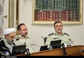 سردار حسین اشتری فرمانده نیروی انتظامی در جلسه شورای دادرسی الکترونیک