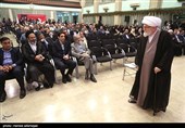آیت‌الله محمدعلی تسخیری، مشاور عالی مقام معظم رهبری در امور جهان اسلام در مراسم اختتامیه پنجمین جایزه جهانی اربعین