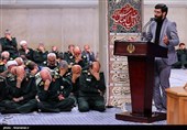 مداحی سیدرضا نریمانی در دیدار مجمع عالی فرماندهان سپاه با فرمانده معظم کل قوا