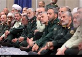 سرلشکر قاسم سلیمانی فرمانده نیروی قدس سپاه در دیدار مجمع عالی فرماندهان سپاه با فرمانده معظم کل قوا