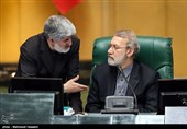 علی لاریجانی، رئیس مجلس شورای اسلامی و علی مطهری