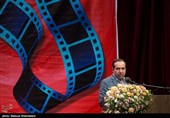 سخنرانی حسین انتظامی رییس سازمان سینمایی در مراسم اختتامیه جایزه ملی فیلم ایثار