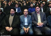 حسین انتظامی رییس سازمان سینمایی در مراسم اختتامیه جایزه ملی فیلم ایثار