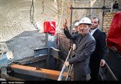 بازدید پرویز فتاح رئیس بنیاد مستضعفان از مراحل ساخت و پیشرفت ساختمان پلاسکو