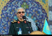 سخنرانی سرلشکر باقری رئیس ستاد کل نیروهای مسلح در صبحگاه مشترک نیروهای مسلح  در مسجد مقدس جمکران
