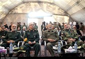 امیر کیومرث حیدری فرمانده نیروی زمینی ارتش، امیر سرلشکر سید عبدالرحیم موسوی فرمانده‌کل ارتش ، سردار سرلشکر پاسدار محمد باقری رئیس ستاد کل نیروهای مسلح و سردار علی عبداللهی