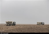 استقرار دو  لانچر سامانه موشکی مرصاد ۱۶ در منطقه عملیاتی عمومی سمنان جهت شرکت در پدافند هوایی مدافعان آسمان ولایت ۹۸