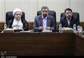 محسن رضایی دبیر و آیت‌الله صادق آملی لاریجانی رئیس مجمع تشخیص مصلحت نظام