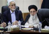 آیت‌الله سیدمحمدرضا مدرسی یزدی و پرویز داوودی در جلسه مجمع تشخیص مصلحت نظام