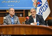  مجید قلی زاده مدیرعامل خبرگزاری تسنیم و سید‌محمدحسین زینلی مدیرعامل شرکت کویرتایر 