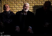 احمد چینی در مراسم تشییع پیکر مرحوم سیدقاسم موسوی قهار