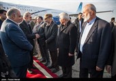 علی لاریجانی رئیس مجلس شورای اسلامی  از طریق فرودگاه شهید اشرفی وارد کرمانشاه شدند.