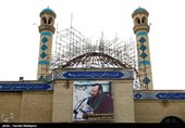 مراسم ترحیم مرحوم سیدقاسم موسوی قهار مناجات‌خوان، شاعر و مداح اهل‌بیت(ع) در مسجد بلال سازمان صدا و سیما