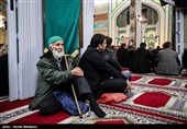 مراسم ترحیم مرحوم سیدقاسم موسوی قهار مناجات‌خوان، شاعر و مداح اهل‌بیت(ع) در مسجد بلال سازمان صدا و سیما