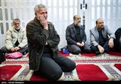 مراسم ترحیم مرحوم سیدقاسم موسوی قهار مناجات‌خوان، شاعر و مداح اهل‌بیت(ع) در مسجد بلال سازمان صدا و سیما
