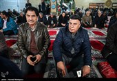 پرویز مظلومی در مراسم ختم مرحوم سیدقاسم موسوی قهار