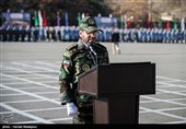 سخنرانی فرمانده مرکز آموزش درجه‌داری جواد الائمه ارتش در پنجمین مراسم تحلیف و اعطای سردوشی دانش‌پژوهان آموزشگاه‌های درجه‌داری ارتش