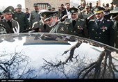 امیر سرلشکر سیدعبدالرحیم موسوی فرمانده کل ارتش در پایان مراسم تحلیف و اعطای سردوشی دانش‌پژوهان آموزشگاه‌های درجه‌داری ارتش