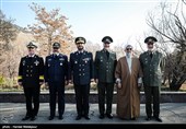 فرماندهان ارتش در پنجمین مراسم تحلیف و اعطای سردوشی دانش‌پژوهان آموزشگاه‌های درجه‌داری ارتش