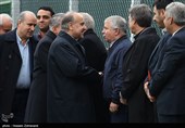 مسعود سلطانی‌ فر وزیر ورزش و جوانان و علی پروین در تمرین تیم فوتبال امید