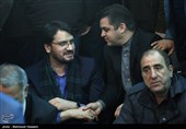 مهرداد بذرپاش عضو هیئت رئیسه مجلس نهم در مراسم ترحیم زهرا عبدالمحمدی خبرنگار فقید خبرگزاری فارس
