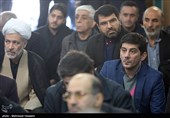 رضا همدانچی مدیر روابط عمومی دانشگاه آزاد اسلامی در مراسم ترحیم زهرا عبدالمحمدی خبرنگار فقید خبرگزاری فارس