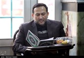  حمیدرضا مقدم‌فر مشاور فرمانده کل سپاه در مراسم ترحیم زهرا عبدالمحمدی خبرنگار فقید خبرگزاری فارس