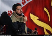 مداحی امیر عباسی در هیئت دختران انقلاب و یادبود شهید محمدحسین حدادیان