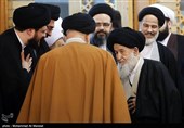 آیت‌الله سیدمحمدعلی علوی گرگانی در مراسم اولین سالگرد ارتحال آیت‌الله هاشمی شاهرودی - قم