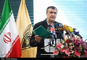 سخنرانی محمد اسلامی وزیر راه و شهرسازی در مراسم بهره‌برداری از ۲۴۳ دستگاه ناوگان ریلی ساخت ایران