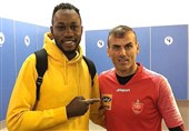 حضور اوساگونا در محل تمرین پرسپولیس