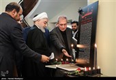 حضور حجت‌الاسلام حسن روحانی رئیس جمهور برای امضای دفتر یادبود جانباختگان حادثه سقوط هواپیمای اوکراینی