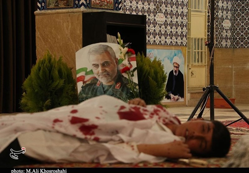 سردار قاسم سلیمانی , شهید سپهبد قاسم سلیمانی , استان کرمان , تعزیه , فاطمیه|ایام فاطمیه , عزاداری ,
