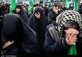 مراسم عزاداری شهادت حضرت زهرا(س) در میدان هفت تیر تهران
