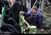 مراسم عزاداری شهادت حضرت زهرا(س) در میدان هفت تیر تهران
