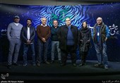 عوامل فیلم  «سینما شهر قصه»  در دومین روز سی‌وهشتمین جشنواره فیلم فجر در پردیس سینمایی چارسو 