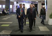 علیرضا تابش مدیرعامل بنیاد فارابی و محمد علی حجازی در دومین روز سی‌وهشتمین جشنواره فیلم فجر در پردیس سینمایی چارسو 