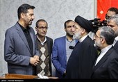 گفت‌وگوی حجت‌الاسلام سیدابراهیم رئیسی رئیس قوه قضائیه با قاضی اسدالله مسعودی مقام رئیس مجتمع ویژه رسیدگی به جرائم مفسدان اقتصادی