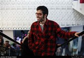 محمد کارت کارگردان  فیلم «شنای پروانه» در سومین روز سی و هشتمین جشنواره فیلم فجر در پردیس سینمایی چارسو