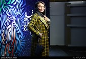 مهلقا باقری بازیگر فیلم «شنای پروانه» در سومین روز سی و هشتمین جشنواره فیلم فجر در پردیس سینمایی چارسو