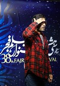 محمد کارت کارگردان  فیلم «شنای پروانه» در سومین روز سی و هشتمین جشنواره فیلم فجر در پردیس سینمایی چارسو